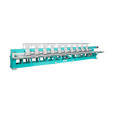 Yüksek Hızlı 1200RPM Tek Çubuklu Nakış Makinesi Alüminyum Çerçeveli 10 Başlı
