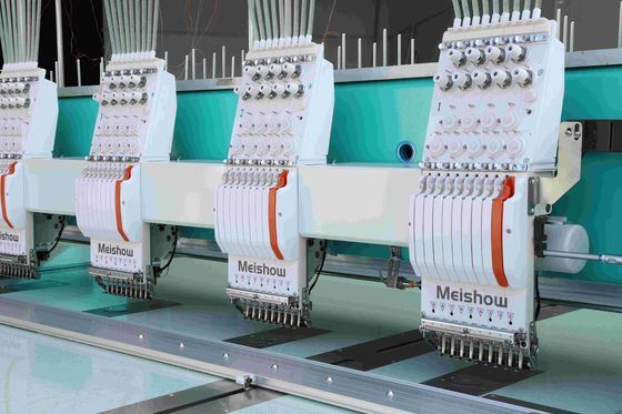 Düz Bilgisayar nakış makinesi 20 Baş 9 Kesme iğneleri Parça nakış