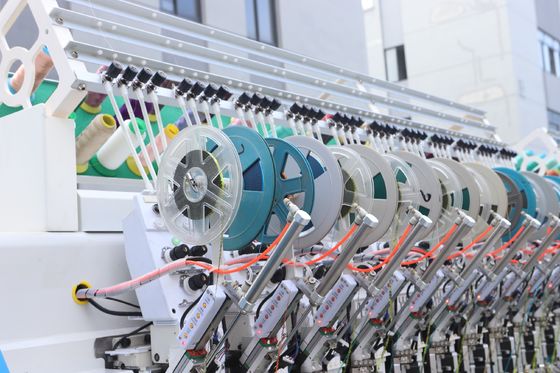 Bilgisayar Çift 22 başlı Dört iğneli nakış makinesi dayanıklı