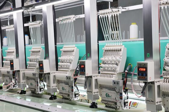 Bilgisayara bağlı nakış makinesi, lazerle kesilmiş nakış makinesi 18 baş