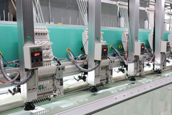 12 Başlı Lazer Kesme nakış makinesi Bilgisayarlandırılmış 10.5M*2.3M*1.25M