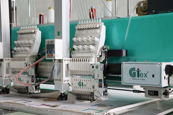 12 Başlı Lazer Kesme nakış makinesi Bilgisayarlandırılmış 10.5M*2.3M*1.25M