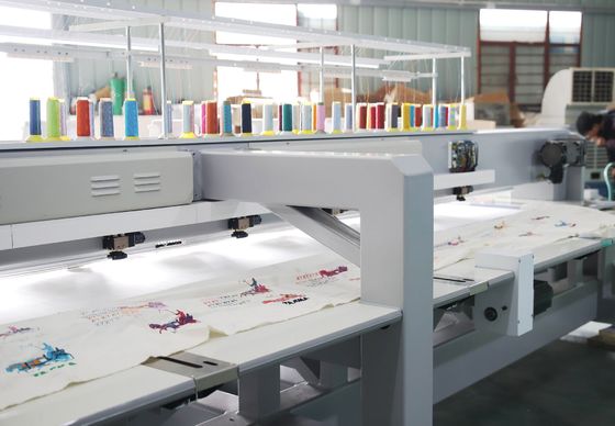13 Diller Kordinma nakış makinesi Yüksek Hızlı Çift Çubuk nakış makinesi