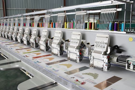 15 başlı ipli nakış makinesi 9 iğne bilgisayarlı ikiz seken nakış makinesi