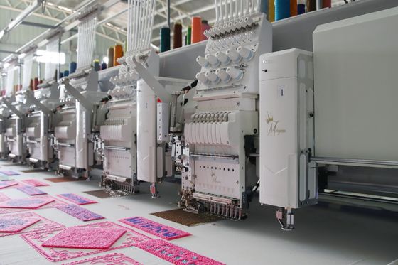 15 Başlı Karışık Havlu nakış makinesi, Kompüterli Sequins nakış makinesi