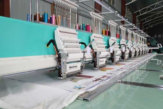 Bilgisayar Tek Sequin nakış makinesi 10 başlı özelleştirme alanı