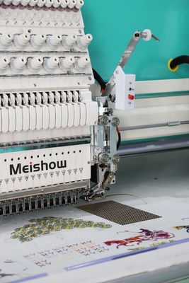 Güvenlik Tek Çubuklu Nakış Makinesi 15 İğne 10 Başlı