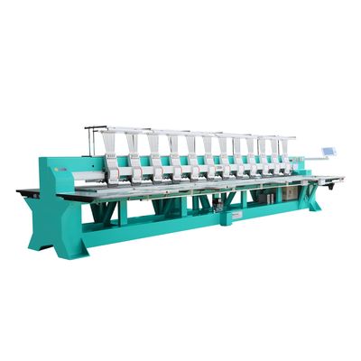 Kalıcı düz nakış makinesi / bilgisayar nakış makinesi 12 baş