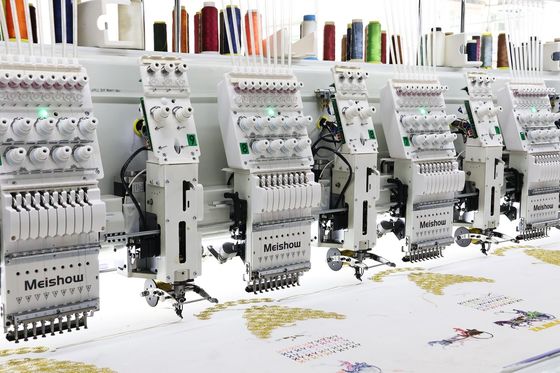 12 Başlı Karışık Kurdele nakış Bilgisayar Makinesi Yüksek Hız