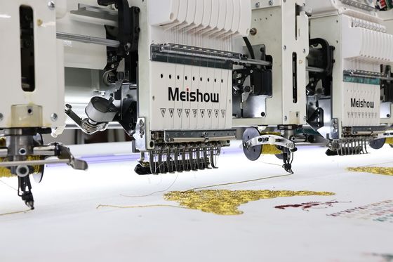 12 Başlı Karışık Kurdele nakış Bilgisayar Makinesi Yüksek Hız