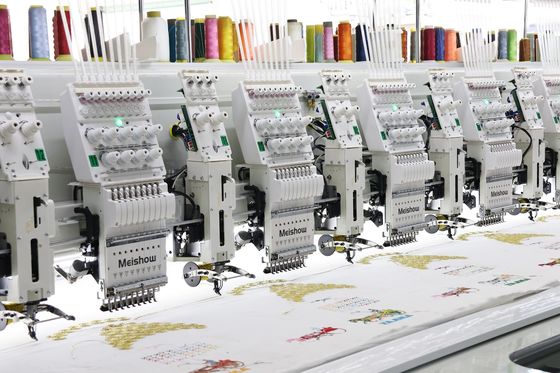 12 Başlı Karışık Kurdele nakış Bilgisayar Makinesi Yüksek Hız
